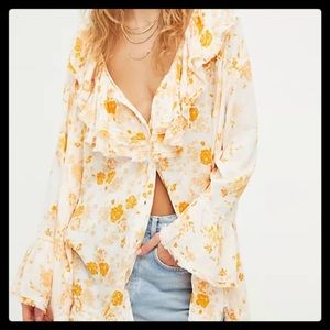 ❤️❤️Free People Small Loretta Printed Tunic❤️